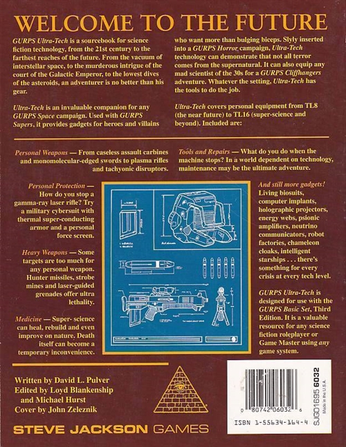 GURPS 3rd - Ultra-Tech 2nd (B-Grade) (Genbrug)